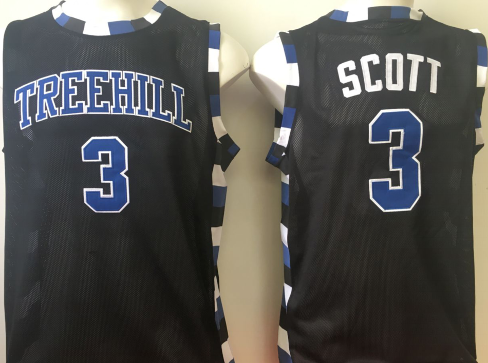 NCAA Men One Tree Hill Ravens Black #3 scott->more ncaa teams->NCAA Jersey